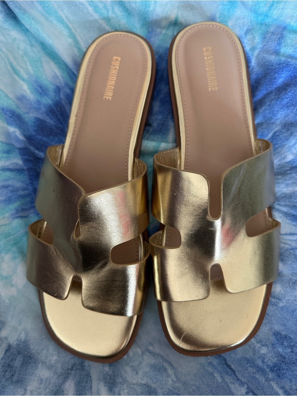 Metallic Gold Sandals - Picture 2 of 6